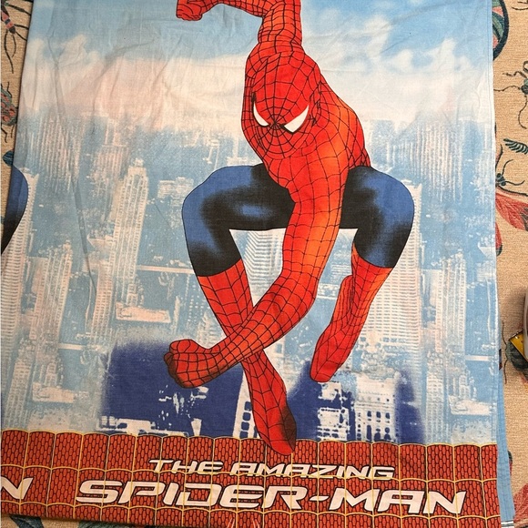 Vintage Marvel Spider-Man Red and Blue Sheets - Picture 1 of 2